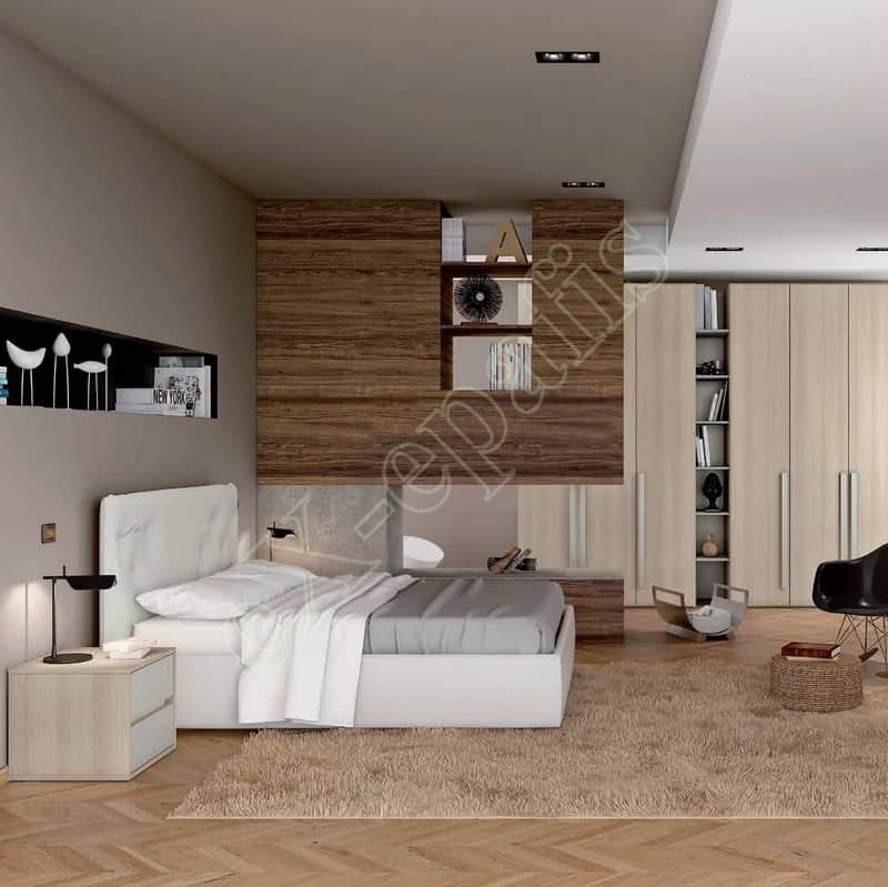 Master Room με Ντουλάπα Κρεβάτι Βιβλιοθήκη Colombini Target M103