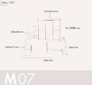 Bedroom Set Colombini Volo M07