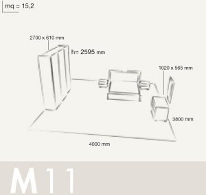 Bedroom Set Colombini Volo M11