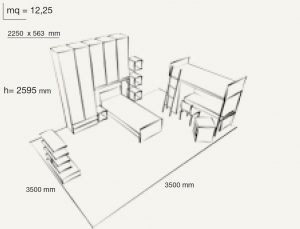 Kids Bedroom Colombini Volo C15