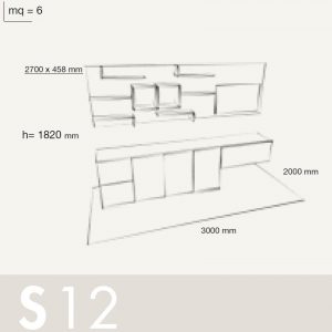 Wall Unit Set Colombini Volo S12