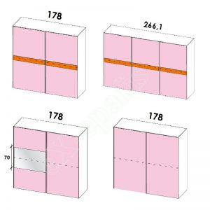 Ντουλάπα Συρόμενη H214cm Target Colombini