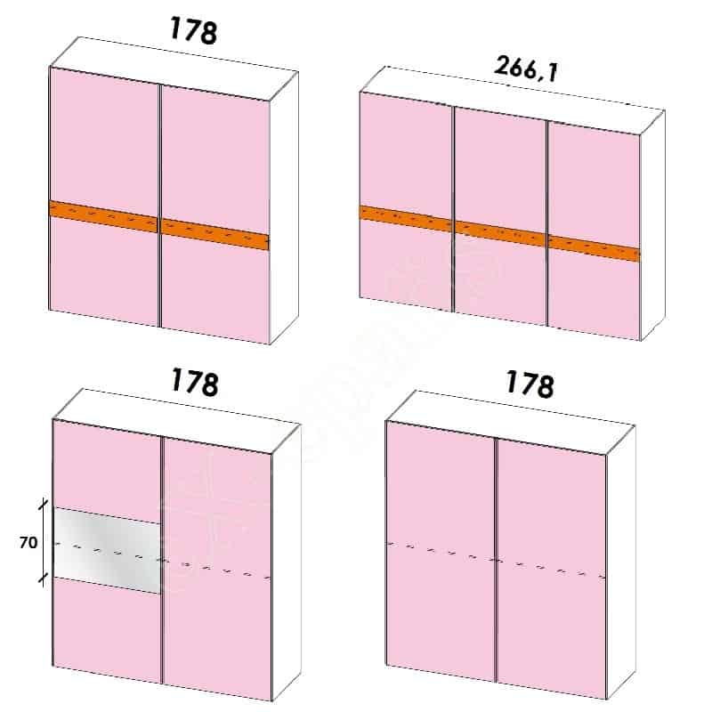 Ντουλάπα Συρόμενη H249cm Target Colombini