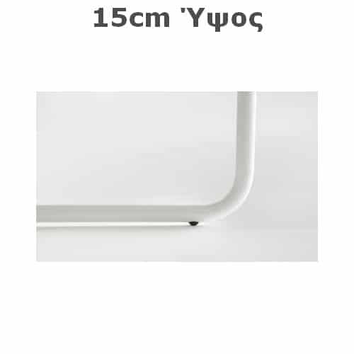 Slide Μεταλλικό Πόδι Noctis Λευκό 15cm