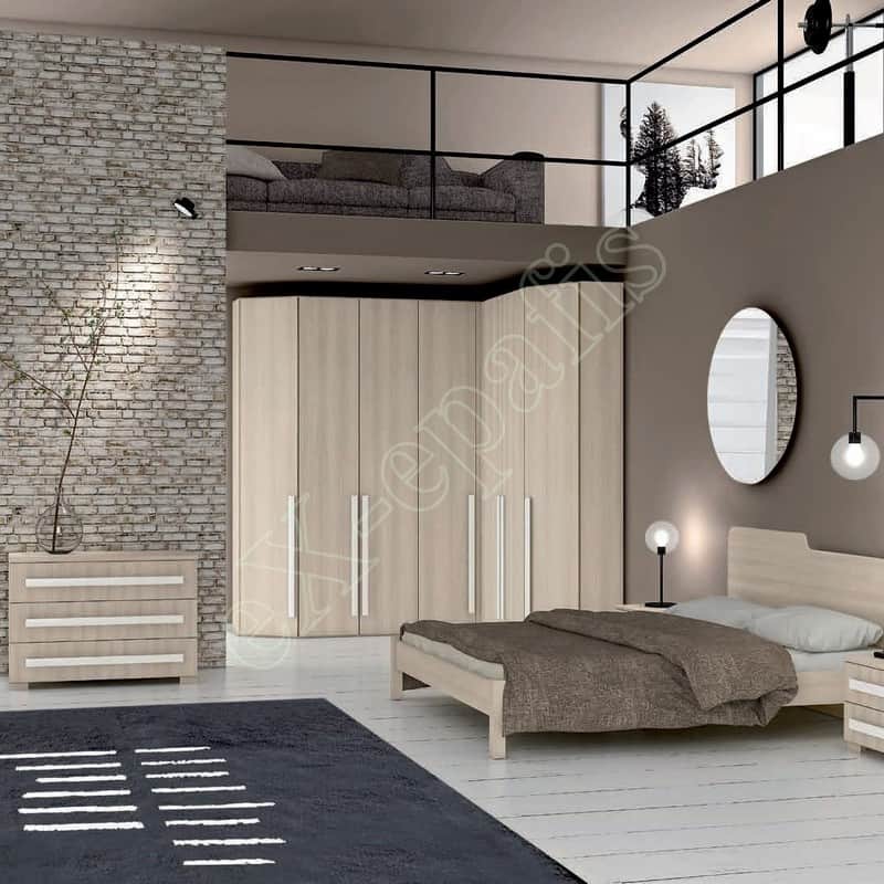Master Room με Ντουλάπα Κρεβάτι Συρταριέρα Colombini Target M105