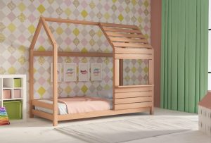 Παιδικό Κρεβάτι Lovely Montessori Φυσικό Οξιά
