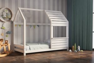 Παιδικό Κρεβάτι Lovely Montessori Λευκό Οξιά