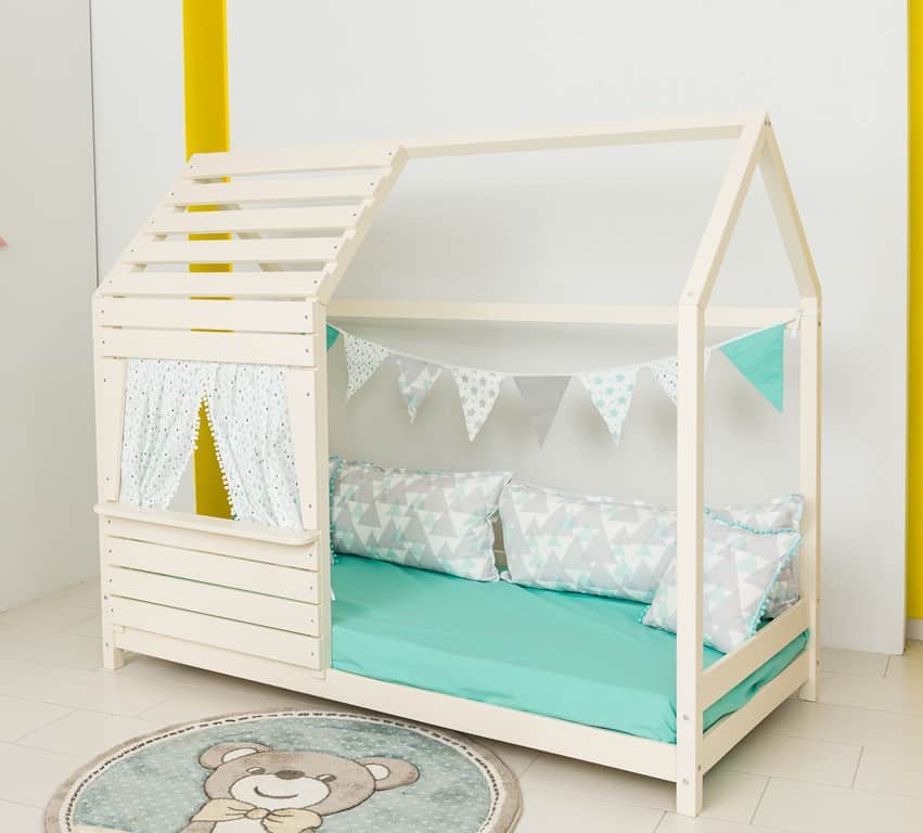 Παιδικό Κρεβάτι Lovely Montessori Λευκό