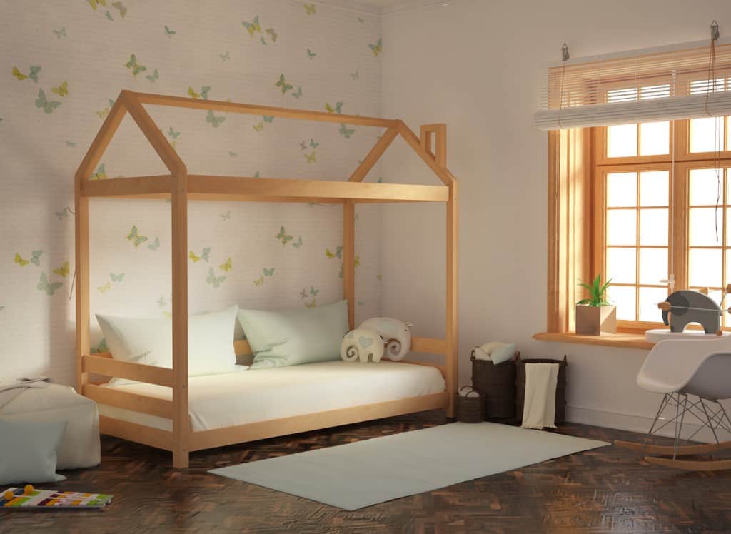Κρεβάτι Luna Montessori Φυσικό