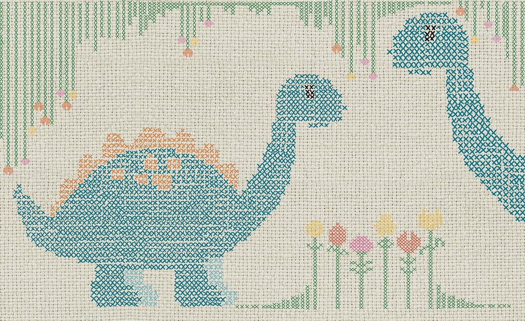 wallpaper Cross stitch dino 765 suite collection (1)