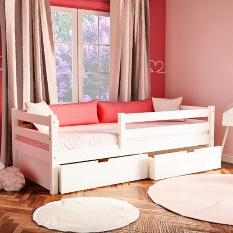 Παιδικός Καναπές Κρεβάτι Natali Λευκή Οξιά