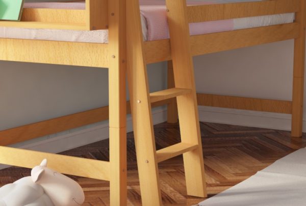 Υπερυψωμένο Κρεβάτι Smart Plus Φυσική Οξιά
