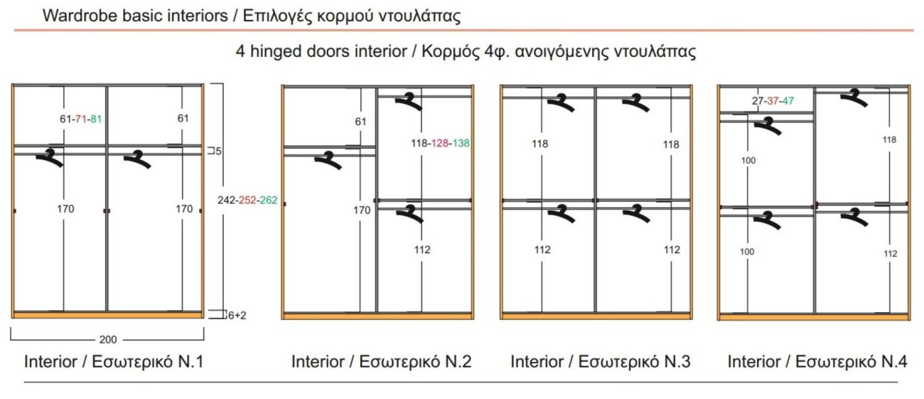 Κορμός Ανοιγόμενης 4φυλλης