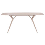 ΤΡΑΠΕΖΙ ANTOINE SM6355 ΚΡΕΜ ΑΛΟΥΜΙΝΙΟ & SINTERED STONE TOP 180x90x75Yεκ. - Image 3