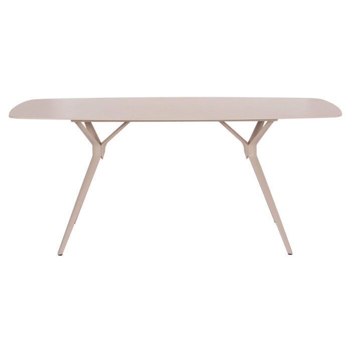 ΤΡΑΠΕΖΙ ANTOINE SM6355 ΚΡΕΜ ΑΛΟΥΜΙΝΙΟ & SINTERED STONE TOP 180x90x75Yεκ. - Image 3