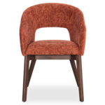 Dining Chair Empire SM18103 Orange fabric-Ashwood legs in Walnut color 55x54x78Hcm. - Image 3