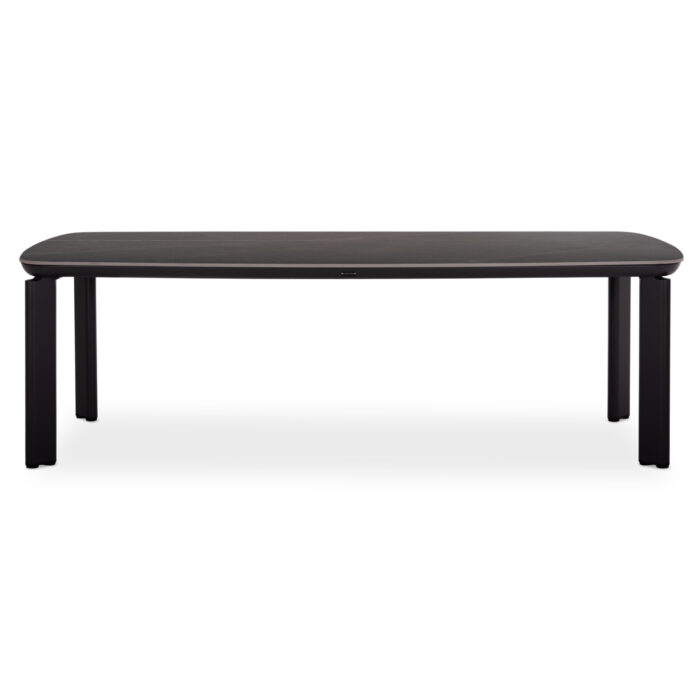 ΤΡΑΠΕΖΙ STERLIN SM6356.02 ΣΚΟΥΡΟ ΓΚΡΙ ΑΛΟΥΜΙΝΙΟ & SINTERED STONE TOP 240x100x76Y - Image 3