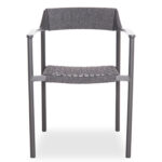 DINING CHAIR HELIA SM6200.01 DARK GREY ALUMINUM & P.E.ROPE 57x56.5x76.5Hcm. - Image 3