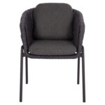 DINING ARMCHAIR EOS SM6212.01 DARK GREY ALUMINUM-STRAPS-OLEFIN FABRIC 65x62x80Hcm. - Image 3