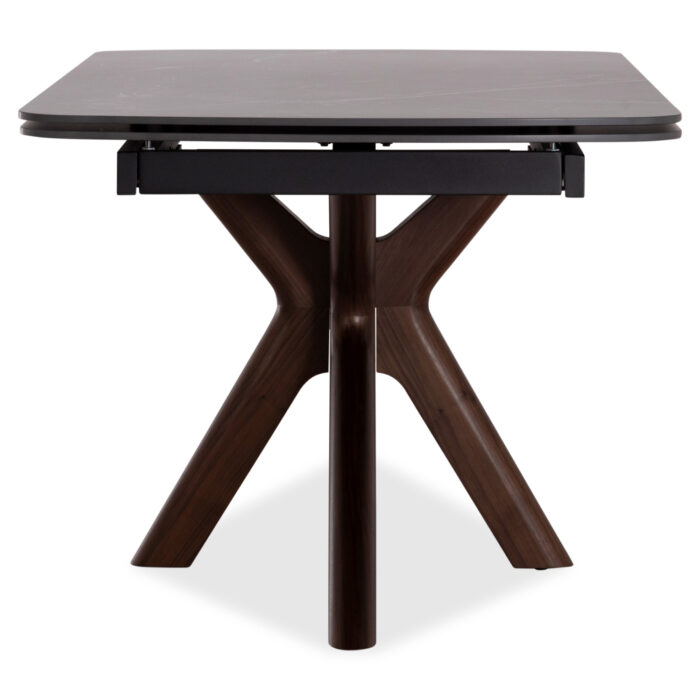 DINING TABLE HORIZON SM18091.01 CERAMIC TABLETOP-BIRCH LEGS WITH WALNUT VENEER 180x90x76Hcm. - Image 3