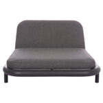 OUTDOOR DAYBED SERIES UTOPIA SM6238.01 ALUMINUM AND OLEFIN FABRIC IN DARK GREY 212x155x38Hcm. - Image 3