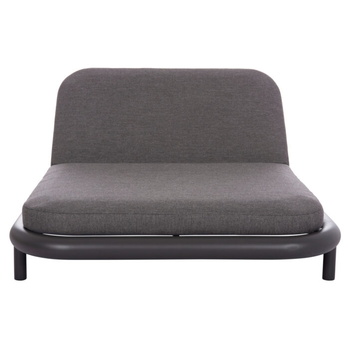 OUTDOOR DAYBED SERIES UTOPIA SM6238.01 ALUMINUM AND OLEFIN FABRIC IN DARK GREY 212x155x38Hcm. - Image 3