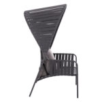 ALUMINUM ARMCHAIR STUNNER SM6323.02 ANTHRACITE FRAME-STRAP ROPE-CUSHIONS 95x106x165Hcm. - Image 3
