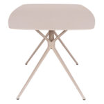 ΤΡΑΠΕΖΙ ANTOINE SM6355 ΚΡΕΜ ΑΛΟΥΜΙΝΙΟ & SINTERED STONE TOP 180x90x75Yεκ. - Image 4