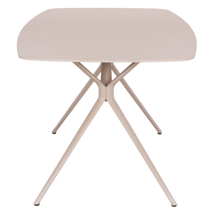 ΤΡΑΠΕΖΙ ANTOINE SM6355 ΚΡΕΜ ΑΛΟΥΜΙΝΙΟ & SINTERED STONE TOP 180x90x75Yεκ. - Image 4