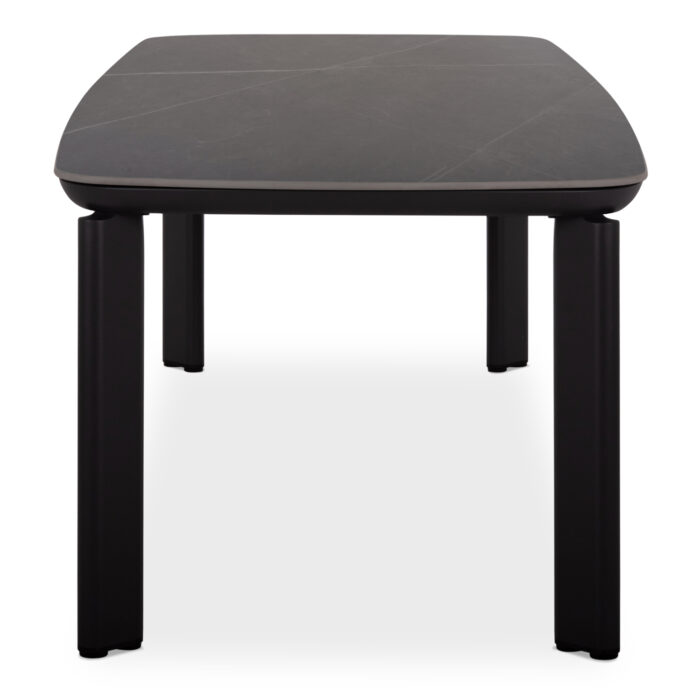 ΤΡΑΠΕΖΙ STERLIN SM6356.02 ΣΚΟΥΡΟ ΓΚΡΙ ΑΛΟΥΜΙΝΙΟ & SINTERED STONE TOP 240x100x76Y - Image 4
