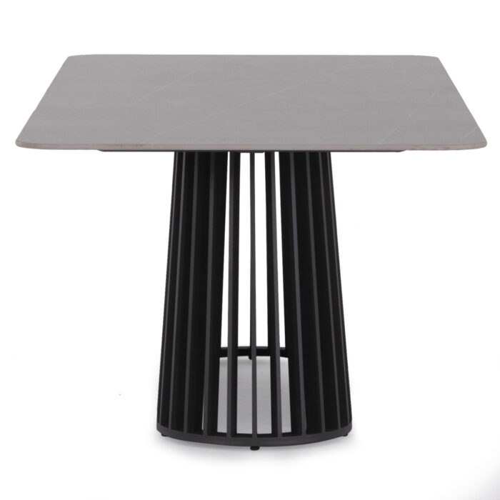 OUTDOOR DINING TABLE SERIES ETERNITY SM6175 ANTHRACITE ALUMINUM-GREY MARBLE LOOK SINTERED STONE 240x100x75H m. - Image 4