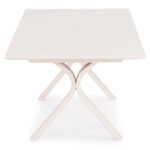 EXPANDABLE ALUMINUM DINING TABLE ANDROMEDA (L) SM6184 FRAME & SINTERED STONE TOP IN IVORY COLOR 240-300x100x76.5H - Image 4
