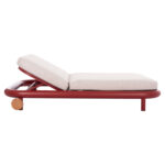 OUTDOOR DAYBED SERIES UTOPIA SM6238.05 ALUMINUM IN RED-OLEFIN FABRIC IN BEIGE 212x155x38Hcm. - Image 4