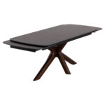 DINING TABLE HORIZON SM18091.01 CERAMIC TABLETOP-BIRCH LEGS WITH WALNUT VENEER 180x90x76Hcm. - Image 4