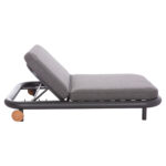 OUTDOOR DAYBED SERIES UTOPIA SM6238.01 ALUMINUM AND OLEFIN FABRIC IN DARK GREY 212x155x38Hcm. - Image 4