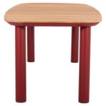 DINING TABLE SERIES EUTOPIA SM6203.05 RED ALUMINUM-TEAK WOOD 220x100x75Hcm. - Image 4