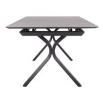 EXPANDABLE ALUMINUM DINING TABLE ANDROMEDA (L) SM6184.02 FRAME & SINTERED STONE TOP IN GREY COLOR 240-300x100x76.5H - Image 4