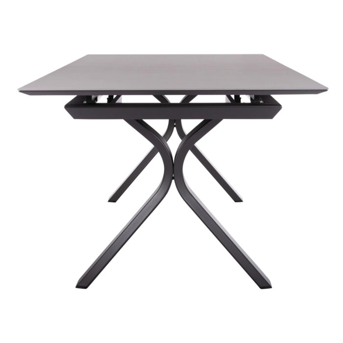 EXPANDABLE ALUMINUM DINING TABLE ANDROMEDA (L) SM6184.02 FRAME & SINTERED STONE TOP IN GREY COLOR 240-300x100x76.5H - Image 4