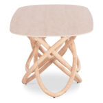 Dining Table Orbiter SM18093.02 Ceramic Top in Ecru color-Ashwood Legs in Natural color 200x100x76.5Hcm. - Image 4