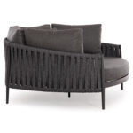 DAYBED SERIES POLARIS SM6215.01 ALUMINUM-STRAP ROPE & OLEFIN IN ANTHRACITE 164x144x84Hcm. - Image 4