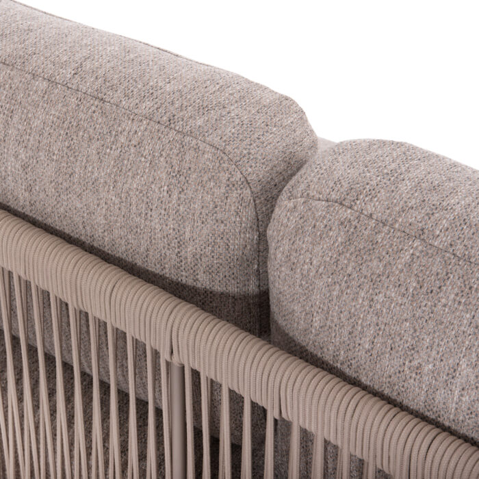 Outdoor Corner Lounge Set 3pcs series Elysia SM6187.02 Champagne-colored aluminum-Rope- P.E. fabric - Image 5