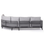 OUTDOOR LOUNGE SET 4PCS ORION CORNER SM6191.01 DARK GREY ALUMINUM & OLEFIN - Image 5