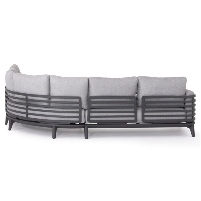 OUTDOOR LOUNGE SET 4PCS ORION CORNER SM6191.01 DARK GREY ALUMINUM & OLEFIN - Image 5