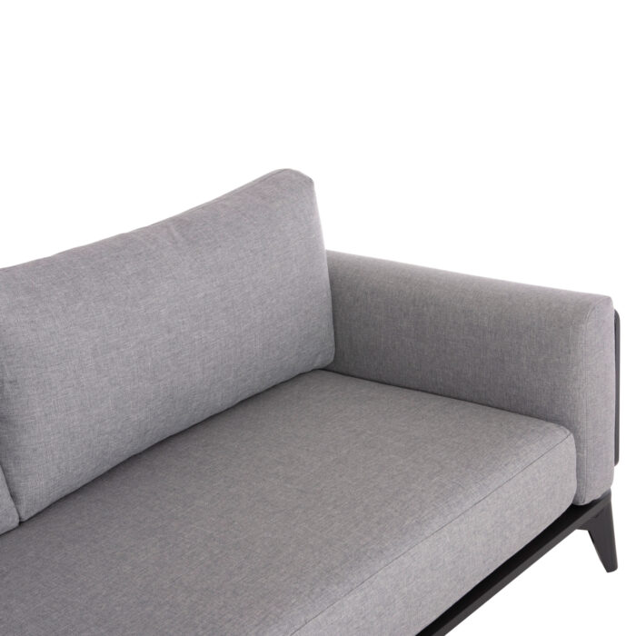 OUTDOOR LOUNGE SET 4PCS ORION SM6192.01 DARK GREY ALUMINUM & GREY OLEFIN - Image 5