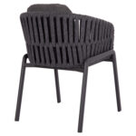 DINING ARMCHAIR EOS SM6212.01 DARK GREY ALUMINUM-STRAPS-OLEFIN FABRIC 65x62x80Hcm. - Image 5