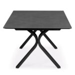 EXPANDABLE ALUMINUM DINING TABLE ANDROMEDA (S) SM6183.02 FRAME & SINTERED STONE TOP IN GREY COLOR 180-240x100x76.5H - Image 5