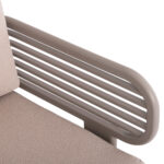 OUTDOOR LOUNGE SET 4PCS AURA SM6193.04 CHAMPAGNE COLORED ALUMINUM-OLEFIN FABRIC-ROCK BEAM TOP - Image 5