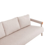 OUTDOOR LOUNGE SET 4PCS EUTOPIA SM6237.02 ALUMINUM IN CREAM WHITE-OLEFIN IN BEIGE-PRINTED GLASS - Image 5