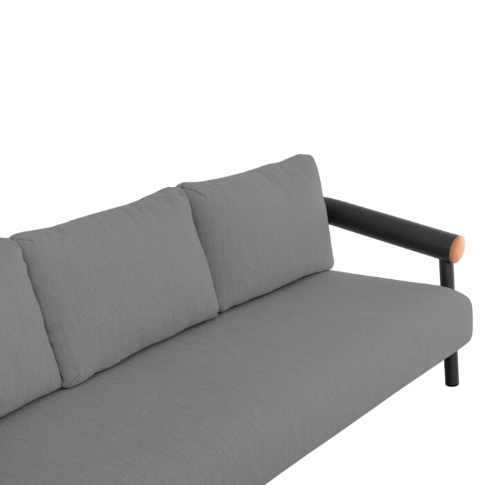 OUTDOOR LOUNGE SET 4PCS EUTOPIA SM6237.01 ALUMINUM-OLEFIN-PRINTED GLASS IN DARK GREY - Image 5