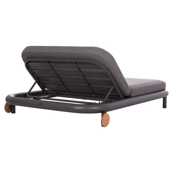 OUTDOOR DAYBED SERIES UTOPIA SM6238.01 ALUMINUM AND OLEFIN FABRIC IN DARK GREY 212x155x38Hcm. - Image 5